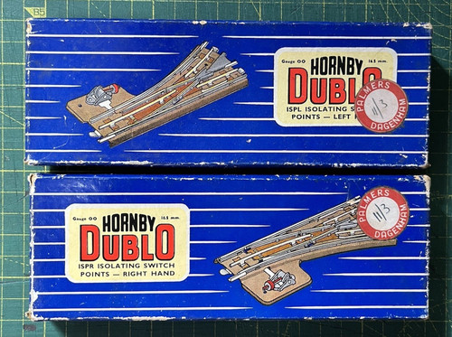 Hornby dublo rail points - 3,