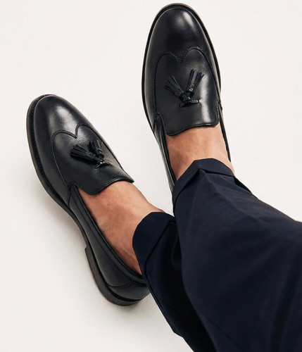 Mens leather loafers - leather,