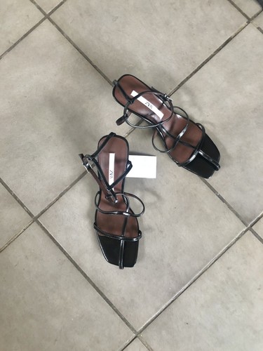 Zara black multi strap high - multi,