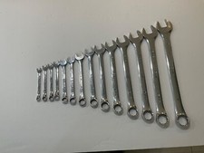 S-K tools fully polished SAE combination wrench set 9/32” to 1” USA made