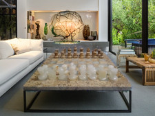 Vintage Coral Stone and White