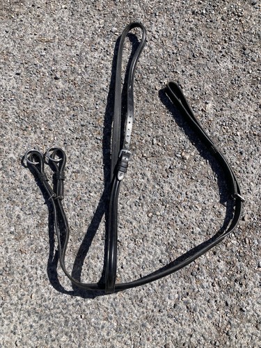 Black leather running