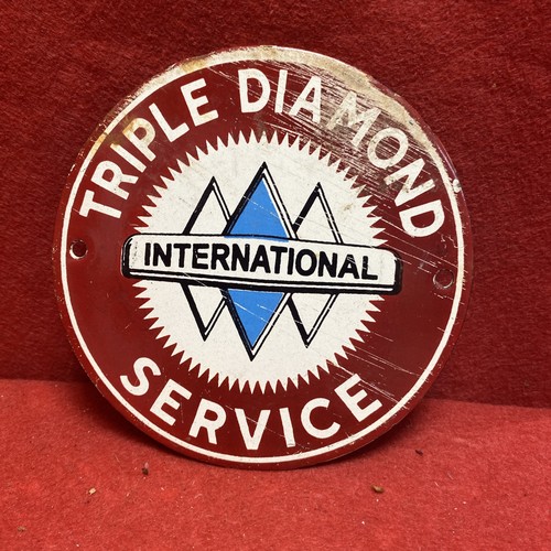Enamel sign triple diamond - enamel,