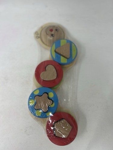 Wooden shape sorting toy - wooden,