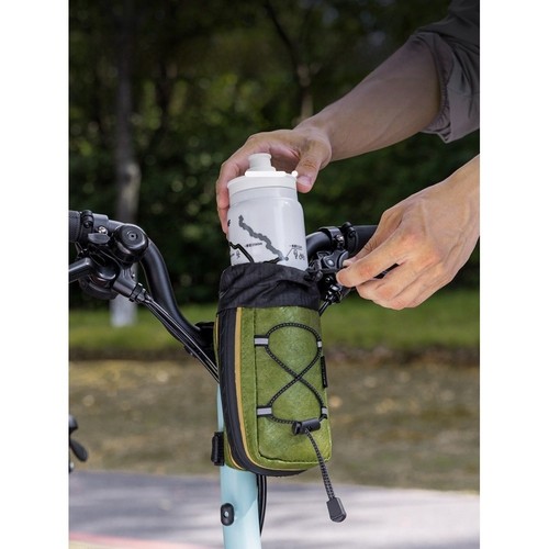 Green cycling bottle bag - cycling,