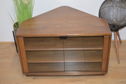 Ercol elm glass two door - ercol,
