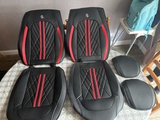 Ultra Car Mats Full Set of Leather Seat Covers for Renault Megane Sports Tourer