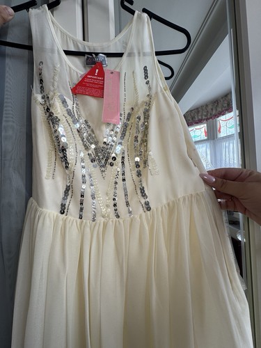 Lipsy ivory sequin beaded long - lipsy,