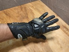 Spidi Carbotech Made With Kevlar Motorcycle Gloves Armoured Black Size Small