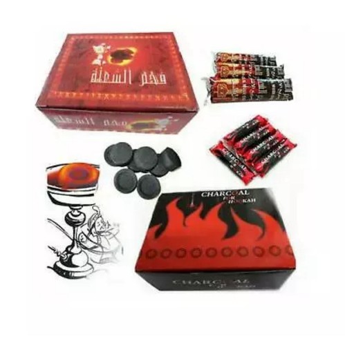 Shisha charcoal discs - charcoal,