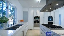 Stardust white quartz kitchen - stardust,