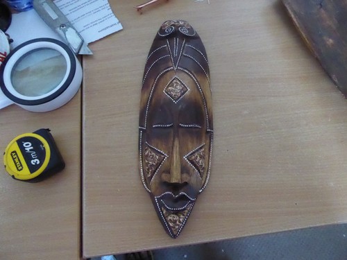 African wooden wall mask