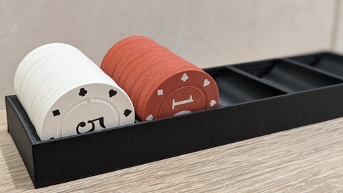 Black poker chip holder - 2,