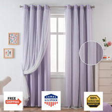 MYSKY HOME Girls Lilac Purple