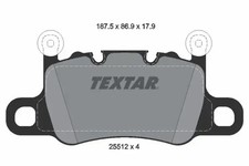 Brake pads 2551201 TEXTAR for