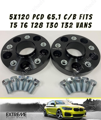 Alloy wheel spacers 20mm fits - 20mm,