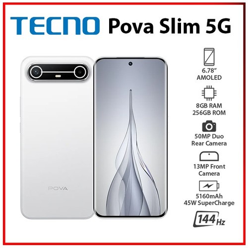 New tecno pova slim - pova, 8gb+256gb