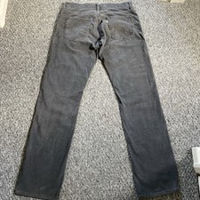 Levi’s 514 Corduroy Trousers Grey Cotton Straight Leg Slim Fit Men’s 33W x 34L