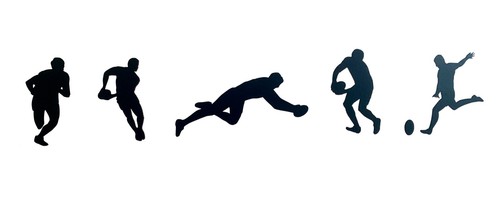 Rugby player wall art vinyl - wall,