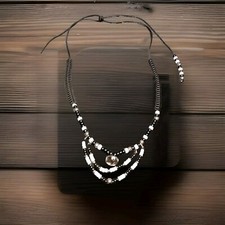 Rhythm beads Inc Bells Black White silver Beads. Cob Size Adjustable