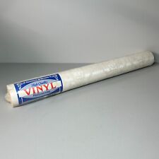 Vintage Graham & Brown White Floral Vinyl Wallpaper 10m x  1 Roll NOS