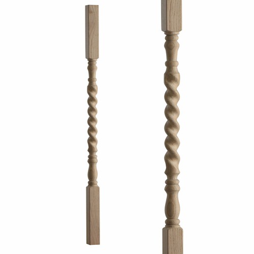 Stair spindle rope twist - spindle,