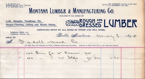 1895 montana lumber - 1895,