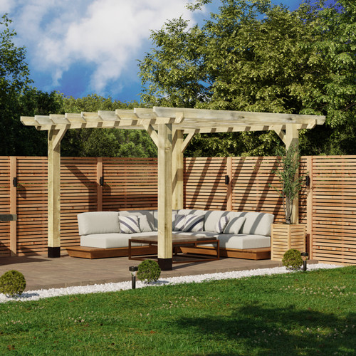 Wooden pergola kit - flat, &