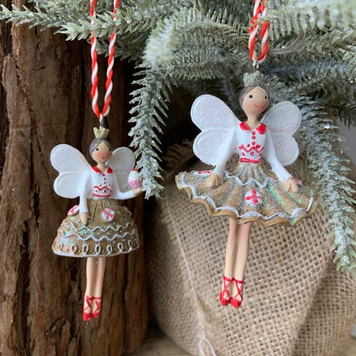 Resin gingerbread angel - gingerbread, fairy