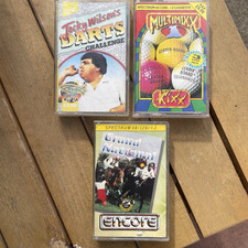 ZX Spectrum Sports Games X 3 Bundle Darts Golf Horse Racing Cassette tape VGC