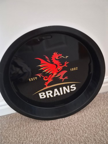 Brains brewery metal tray - brewery,