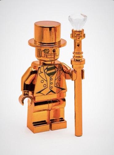 Lego chrome orange - lego, plated