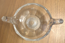 Vintage Art Deco Chippendale Krys-Tol Heavy Glass Handled Candy Dish 1910-1930