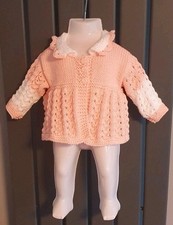Hand Knitted Baby Matinee Coat 