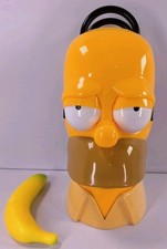 Vintage The Simpsons (2005) Homer Simpson Talking Cookie Jar - Tested & Working