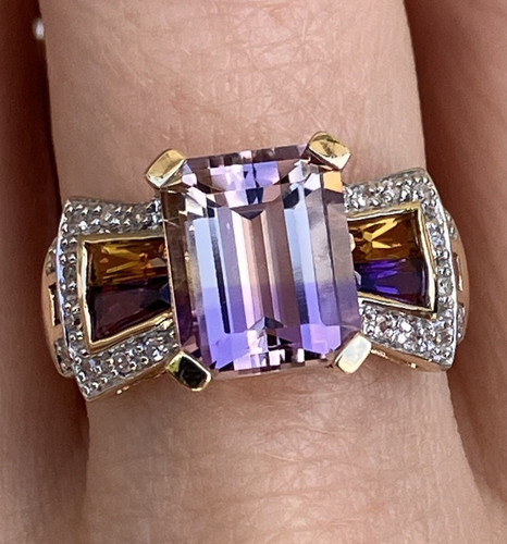 Stunning 10k gold ametrine - 10k,