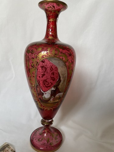 Rare antique moser ruby glass - rare,