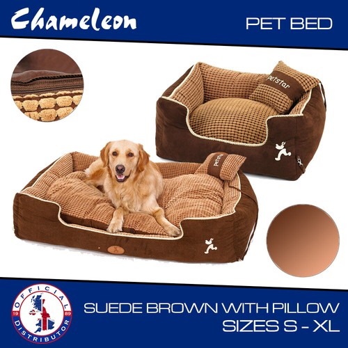 Pet dog bed with pillow - with,