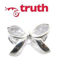 Genuine TRUTH PK 925 sterling silver BOW charm bead, fashion, baby girl
