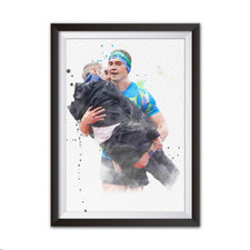 A4 Print of Kevin Sinfield And Rob Burrow - Leeds Rhinos Rugby Legend (No Frame)