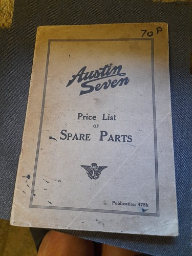 Austin seven price list - austin,
