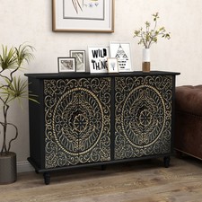 48" Vintage Carved Wood