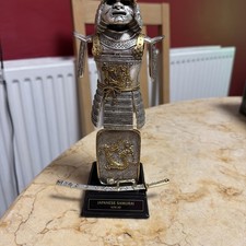 Franklin Mint Japanese Samurai Armor Through The Ages 24k Gold Pewter Warrior