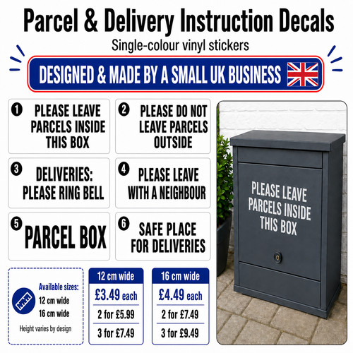 Parcel delivery instruction - parcel,