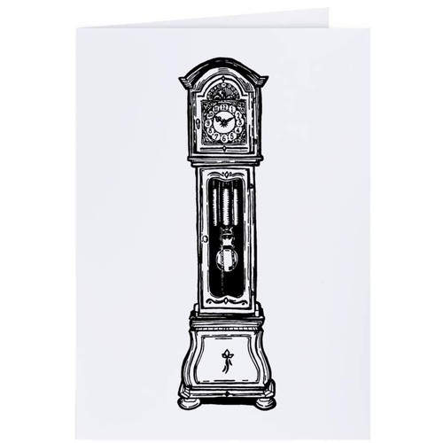 Grandfather clock gift - 'grandfather, wrap
