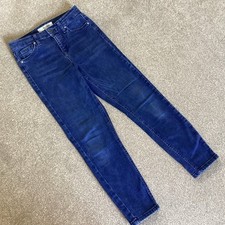 Topshop Moto Blue Cropped