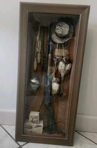 Duck hunting large shadow box - shadow,