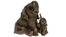 Elephant & Calf Statue by