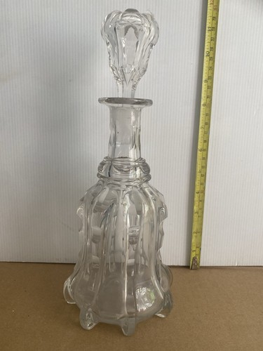 Heavy victorian decanter - heavy, with