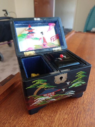 Antique japanese music box - antique,